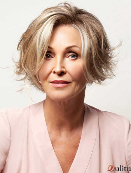 Perruque Shop Layered peeling perruques blondes synthétiques