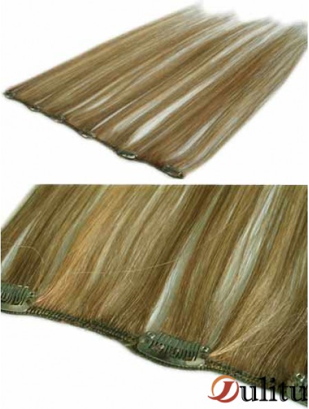Incroyable blonde droite remy cheveux humains clip dans les extensions de cheveux