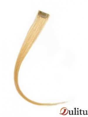 Pince à cheveux blonde remy droite à la mode dans les extensions de cheveux