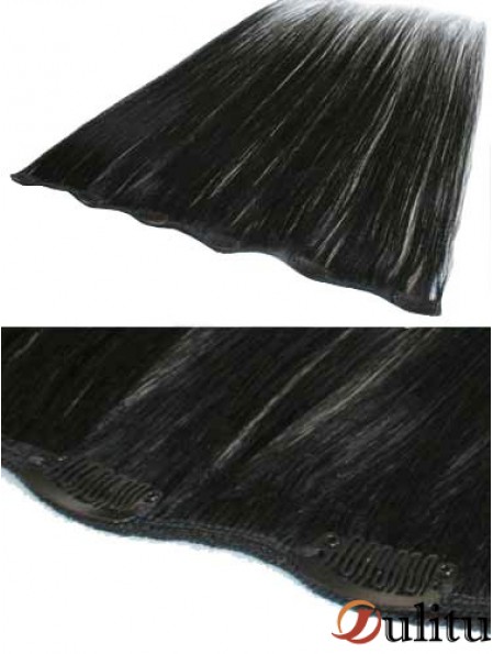 Pince à cheveux Remy droite noire populaire dans les extensions de cheveux
