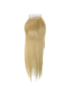 Meilleures fermetures en dentelle blonde longue et droite