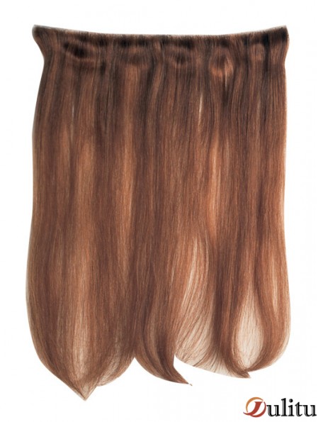 Extensions de trame confortables Auburn de cheveux humains Remy droits