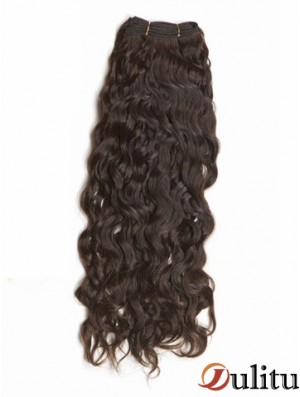 Extensions de trame de cheveux humains bruns bouclés et remy
