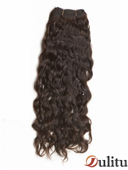 Extensions de trame de cheveux humains bruns bouclés et remy
