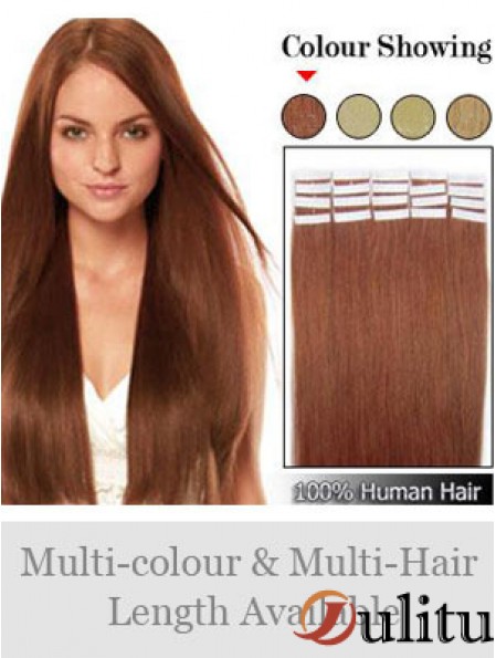 Ruban de cheveux humains Remy idéal droit Auburn dans les extensions de cheveux