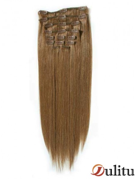 Pince à cheveux blonde remy droite à la mode dans les extensions de cheveux