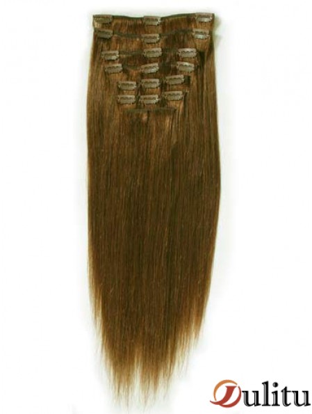 Pince à cheveux remy droite brune idéale dans les extensions de cheveux
