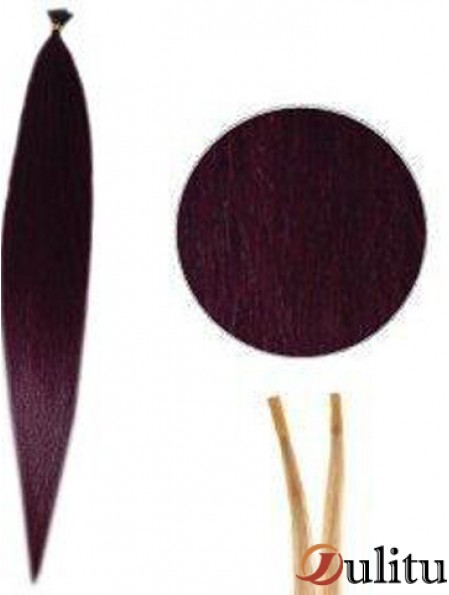 Red Straight Stick / I Tip Hair Extensions