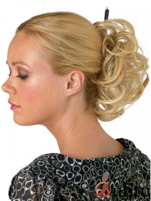 Postiche de chignon blonde