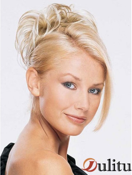 Morceaux de cheveux blonds Buns