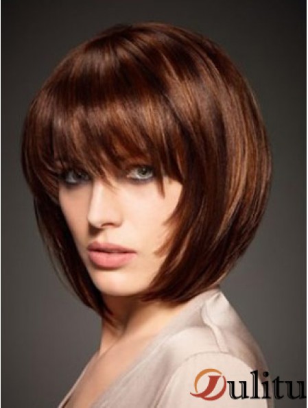 Cheveux humains Style droit Longueur de menton Bobs Cut