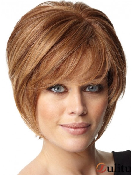 perruque femme cheveux naturels Couleur Auburn