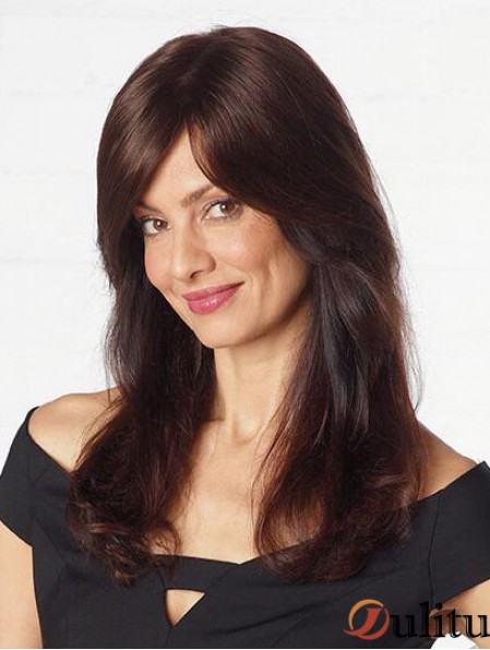Perruques Auburn Layered Layered Lace Front Flexibility 16  inchAuburn