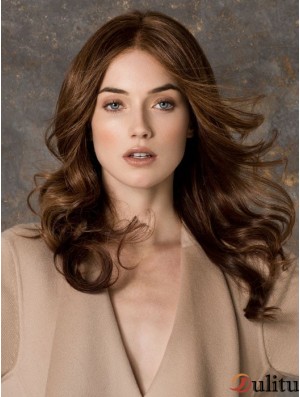Petite perruque monofilament pour femme longue couleur Auburn