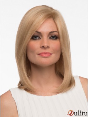 Cheveux raides Cheveux raides Longueur d'épaule Couleur blonde