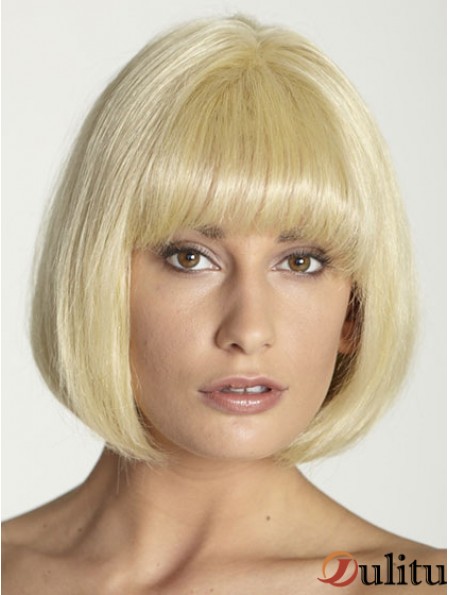Perruques de cheveux humains bon marché avec des franges