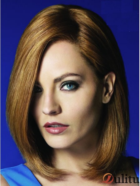 Bobs menton longueur blonde droite droite abordable petite perruques