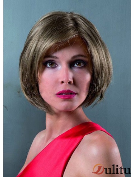 Lace Front Chin Longueur Straight Brown Discount Bob Perruques