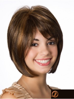 Coiffures droites avant de dentelle de 10 pouces Brown Bob