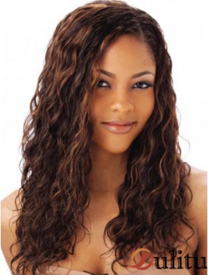 Auburn couleur longue longueur style ondulé sans frange perruques de cheveux humains en dentelle pleine pour les femmes afro-américaines