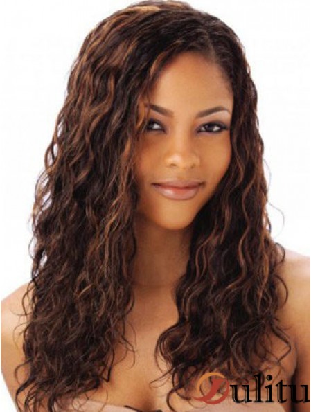 Auburn couleur longue longueur style ondulé sans frange perruques de cheveux humains en dentelle pleine pour les femmes afro-américaines