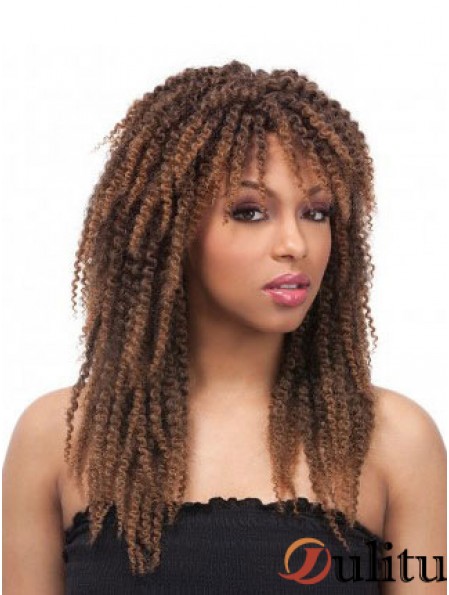 Perruques afro-américaines bon marché au Royaume-Uni avec coupe en couches style capless Kinky