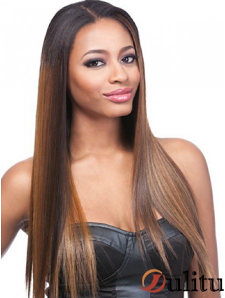 24  inchOmbre / 2 Tone Lace Front Wigs pour les femmes noires