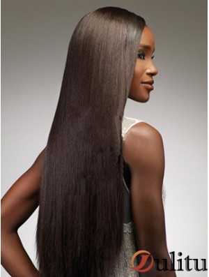 Perruques avant en dentelle marron 24 pouces pour femmes noires