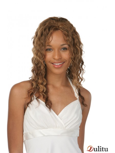 Layered Good Curly Auburn Longs Cheveux Humains Avant de Lacet Perruques