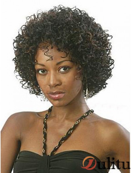 Nouvelles perruques crépues de longueur de menton de 10 pouces pour les femmes noires
