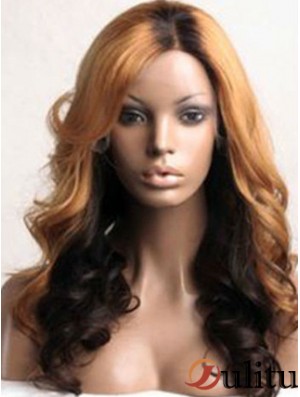 Coiffures de femme noire ondulée Remy Human Lace Front