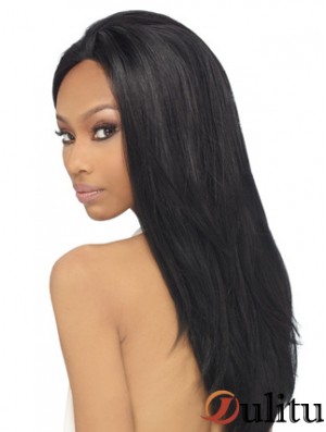 22 pouces perruques avant de lacet noir pour les femmes noires