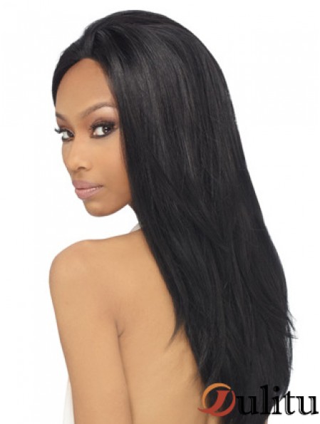 22 pouces perruques avant de lacet noir pour les femmes noires