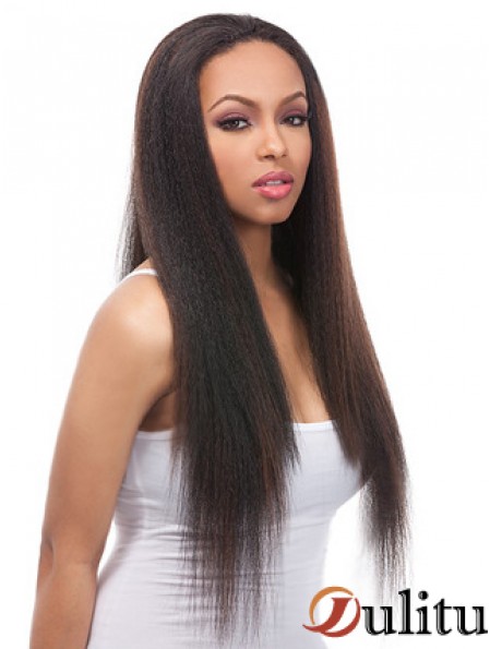 Perruques avant en dentelle noire de 24 pouces pour les femmes noires