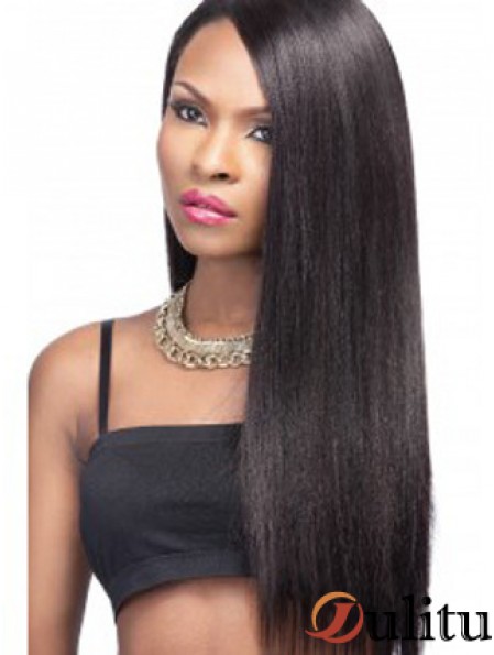 22 pouces perruques avant de lacet noir pour les femmes noires