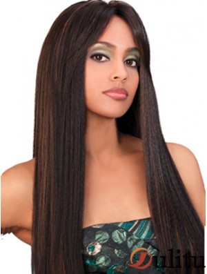 22 pouces perruques avant de lacet brun pour les femmes noires