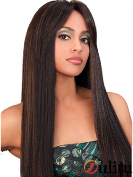 22 pouces perruques avant de lacet brun pour les femmes noires
