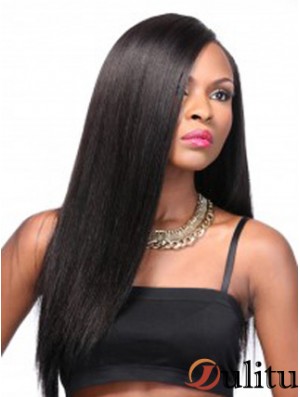 Perruques avant en dentelle noire de 20 pouces pour les femmes noires
