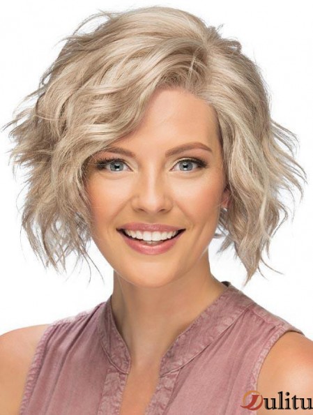 Lace Front Short Blonde Curly Perruques Classiques Abordables Pour Femmes