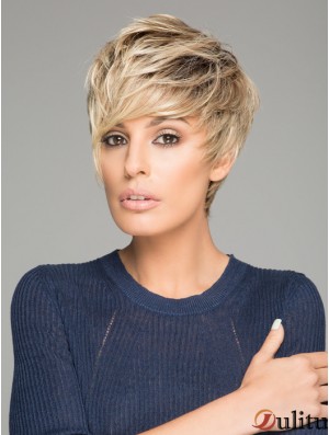 Perruques synthétiques de bonne qualité Monofilament Style droit Couleur blonde