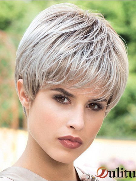 Mode 6 pouces droite Boycuts perruques courtes