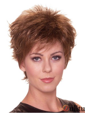 Boycuts droits 6 pouces Auburn Perfect Synthetic Wigs