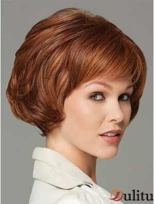Wavy Auburn nouvelles perruques classiques courtes