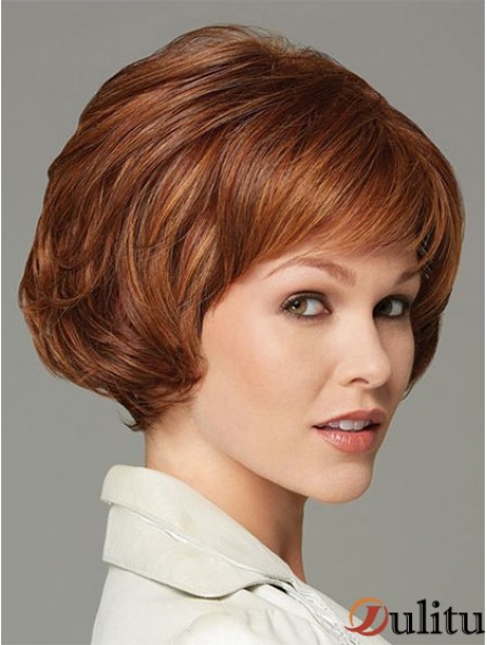 Wavy Auburn nouvelles perruques classiques courtes