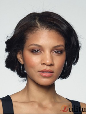 Wavy Layered 10 pouces Black Hairstyles Synthetic Wigs