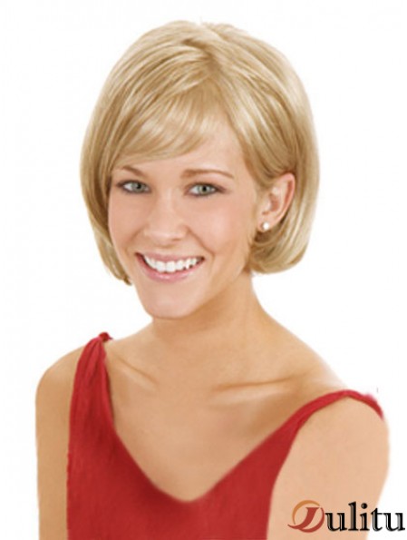 Lace Front Chin Longueur Straight Blonde Perruques Bob de haute qualité