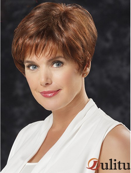 Straight With Bangs 6  inchFabulous Short Wigs
