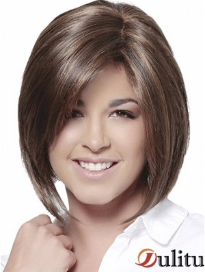 Bobs Brown Straight Chin Length 10  inchPerruques moyennes de haute qualité