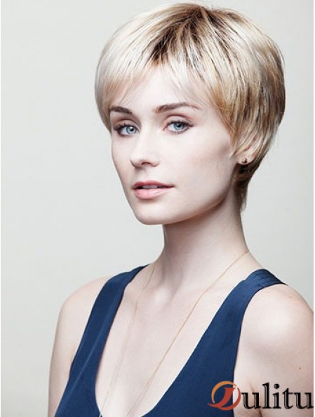 Boycuts droits 8  inchperruques courtes sans tracas