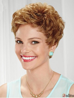 Boycuts ondulés recadrés Sassy Blonde Lace Front Wigs